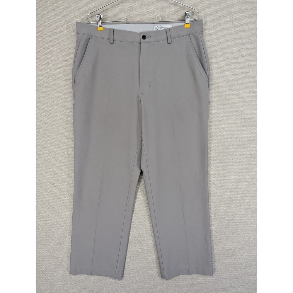 GREG NORMAN Golf Pants Men's Size 34x27 Gray Dress Work -0825F108